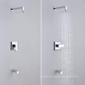 12" Rain Shower Head and Handheld, Shower Faucet Rough-in Mixer Valve and Trim Included, Luxury Rainfall Shower Sets